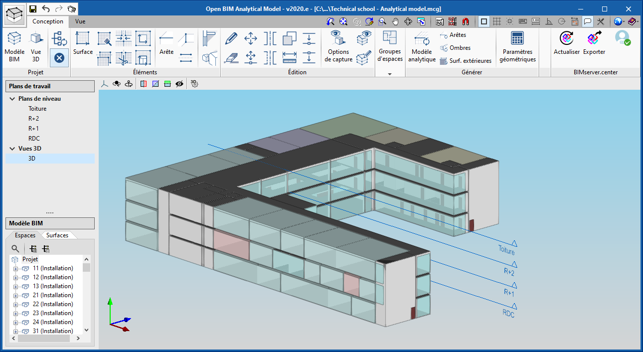 Open BIM Analytical Model. Génération de modèles géométriques analytiques pour leur étude énergétique et acoustique